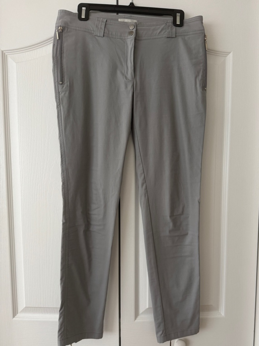 Anatomie Light Gray Casual Trousers Size M